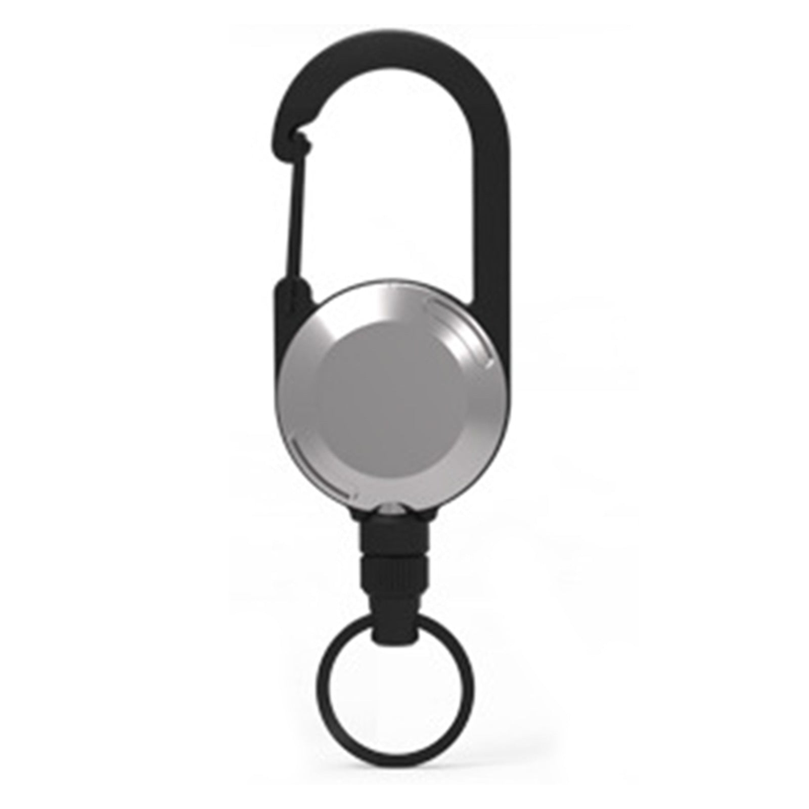 Wholesale ABS Simple Six Color Circular Mountaineering Buckle Sports Retractable Keychain